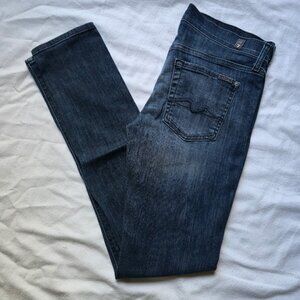 7 For All Mankind Roxanne Slim Skinny Jeans Size 28 Medium Wash